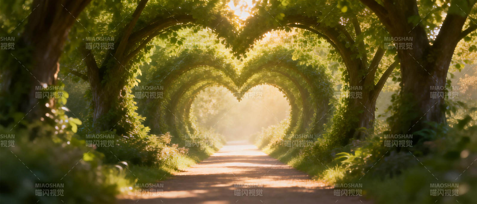 心形林荫道图片