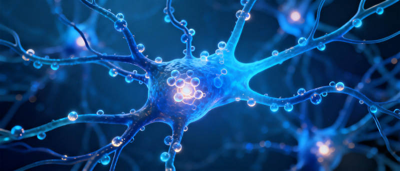 神经元发光网络图片