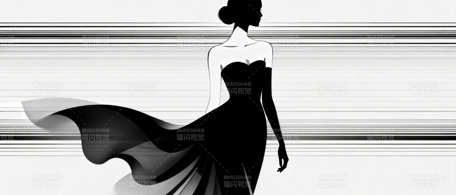 优雅裙摆飘逸图片