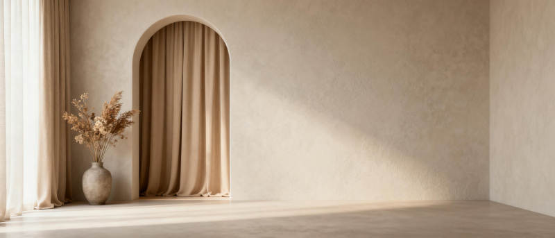 静谧拱门光影图片