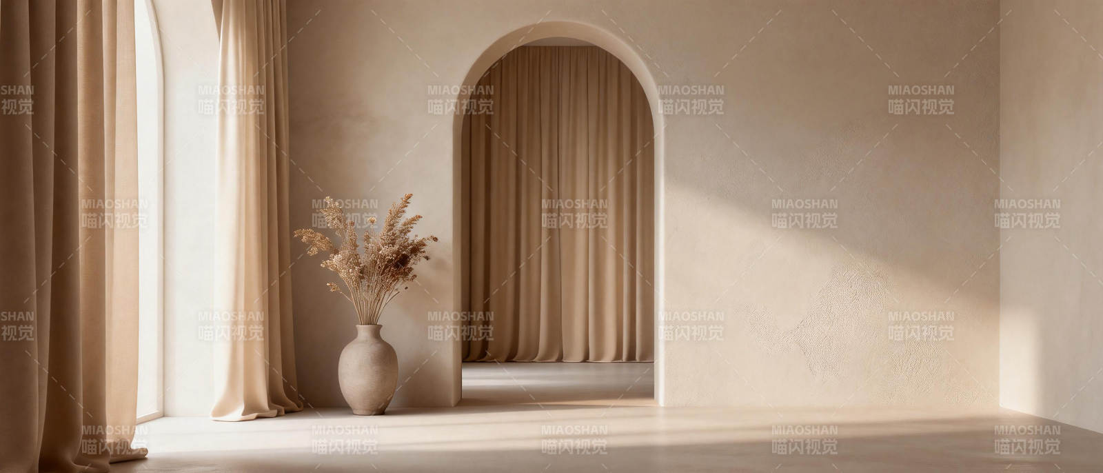 简约拱门静谧角落图片