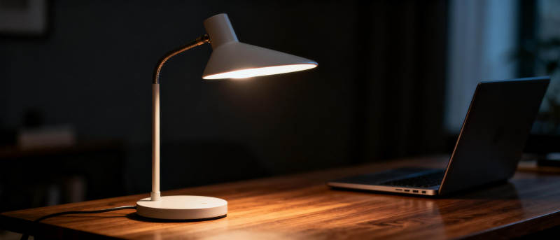 灯下工作静谧时光图片