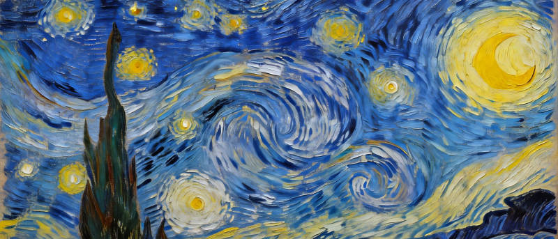 星夜漩涡图片