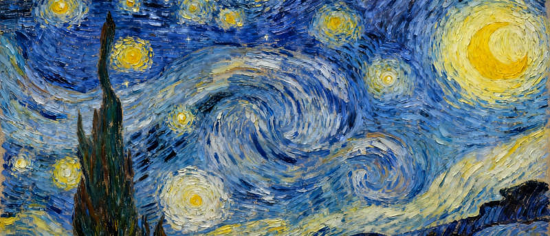 星夜漩涡图片