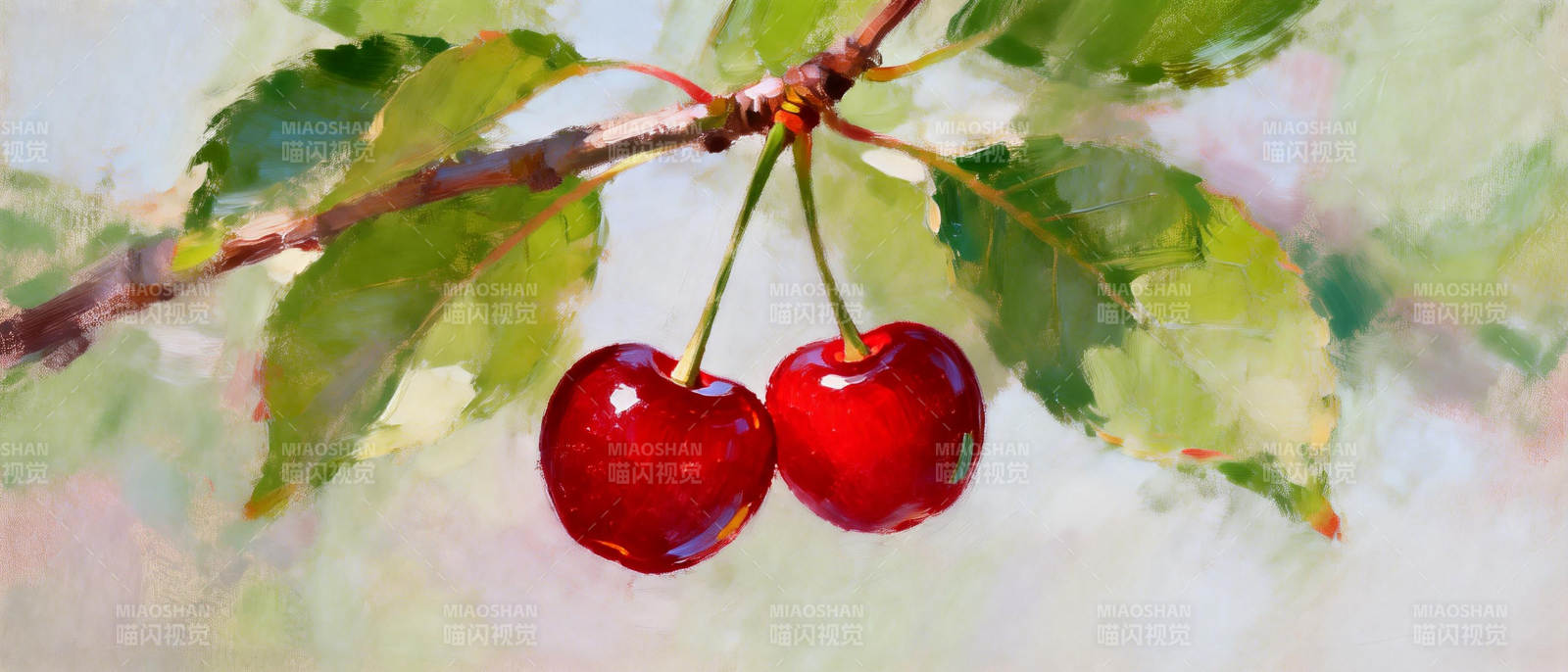 红樱桃挂枝头图片