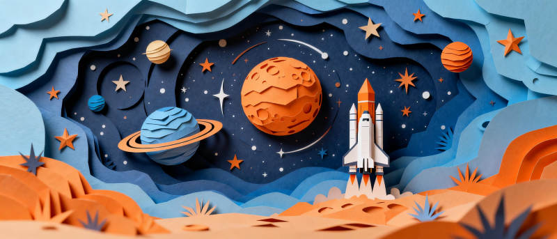 太空探险之旅图片