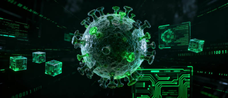 病毒与科技的对决图片