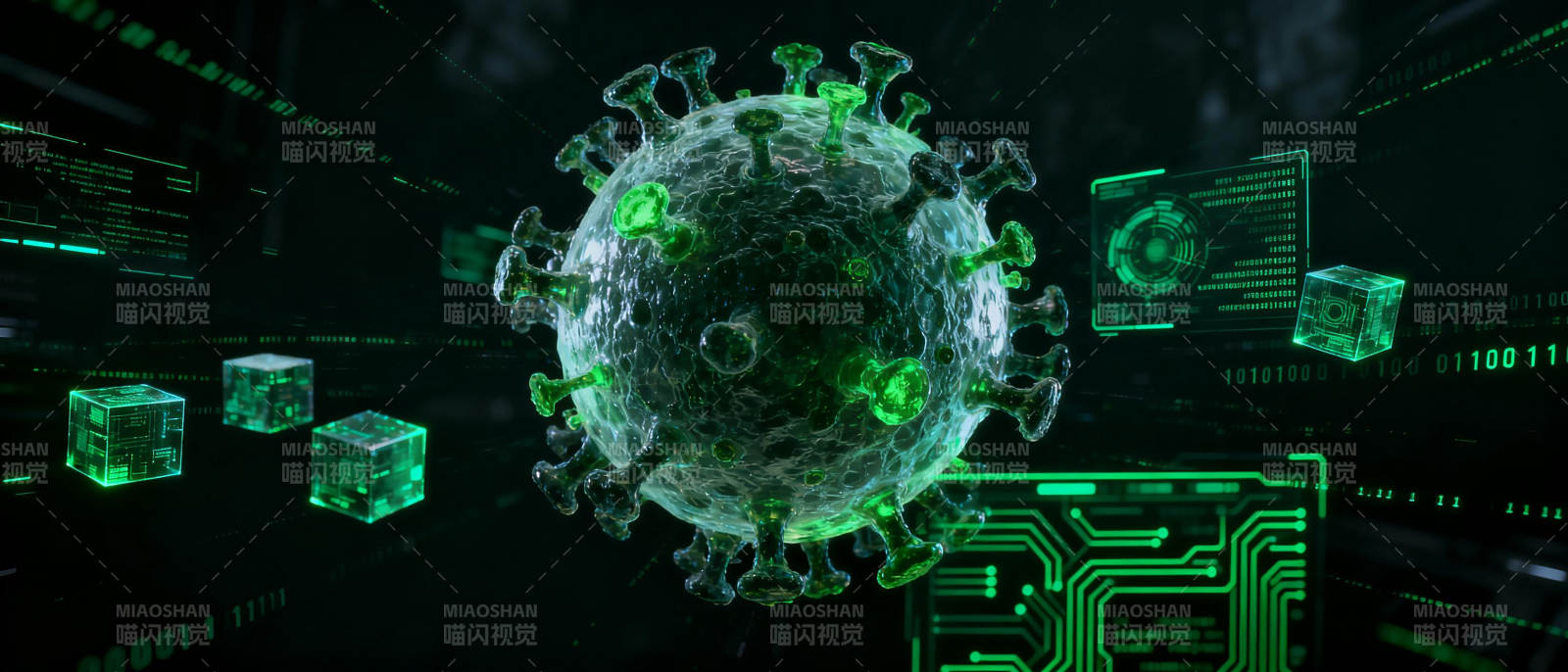 病毒与科技的对决图片