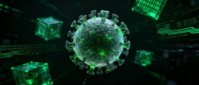 病毒数字世界图片