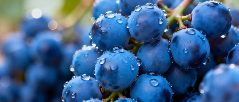 晶莹蓝葡萄图片