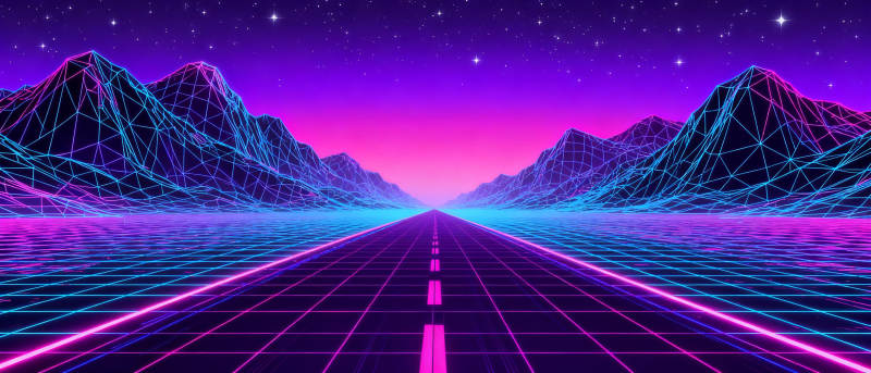 霓虹公路梦境图片