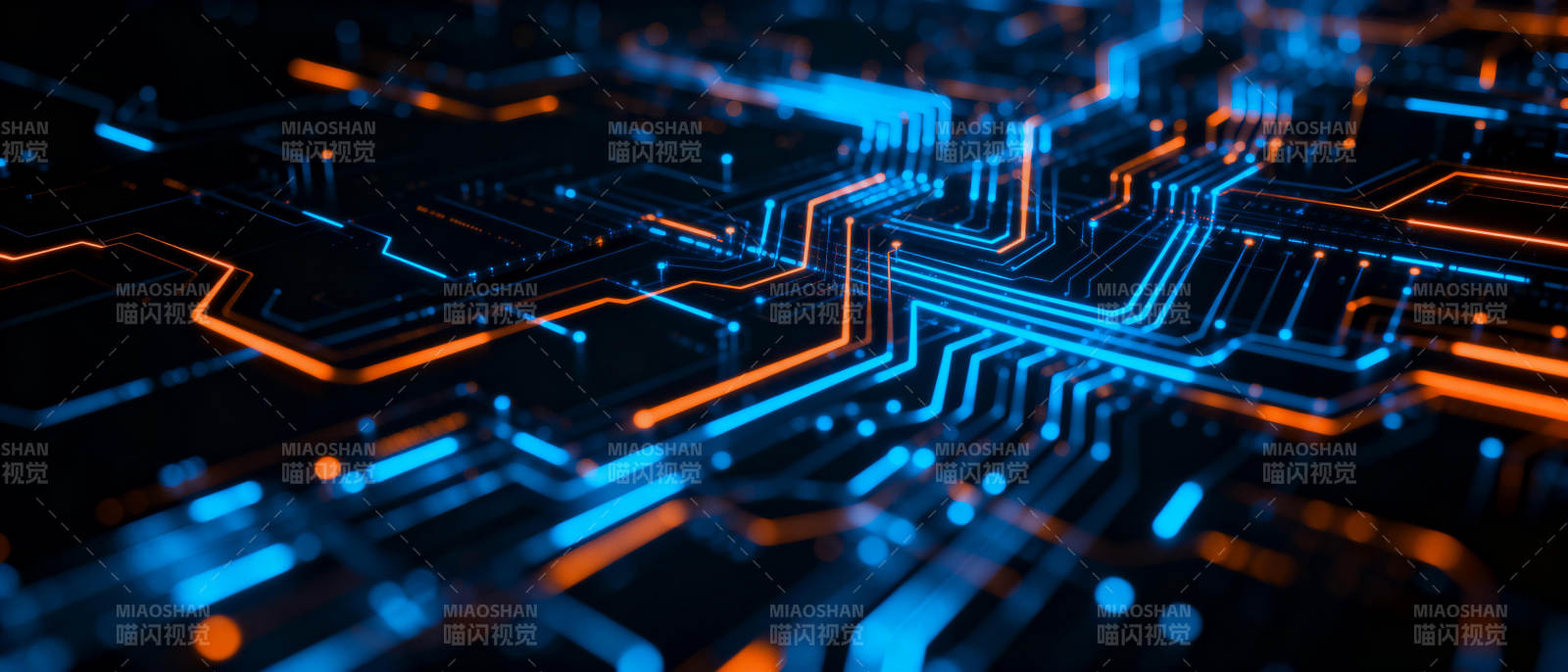科技电路光影图片