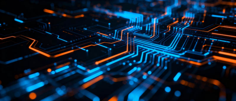 科技电路光影图片