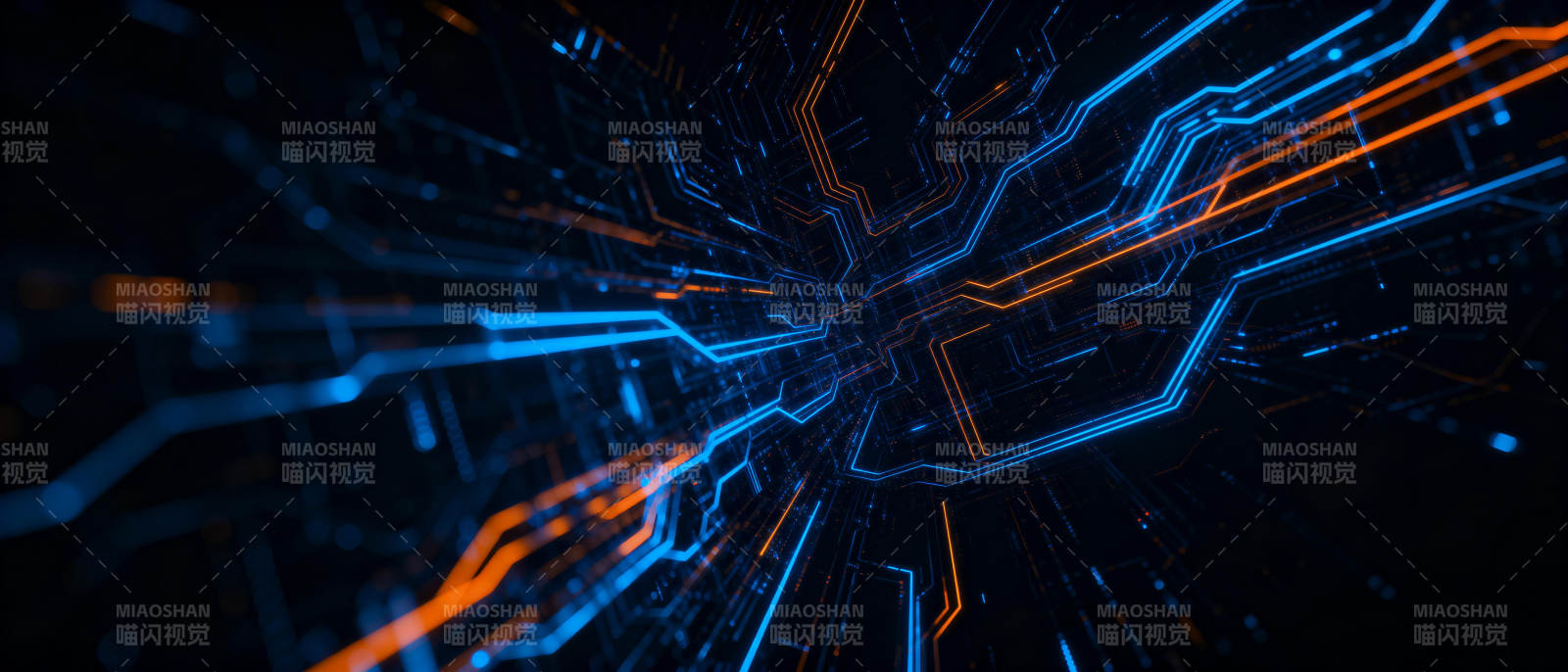 科技电路光效图片