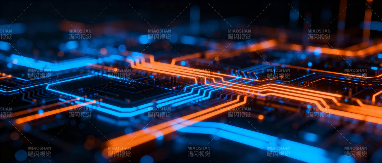 科技电路光影图片