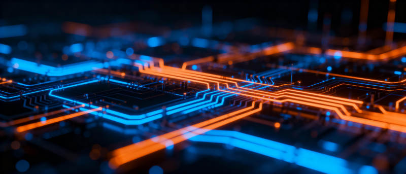 科技电路光影图片