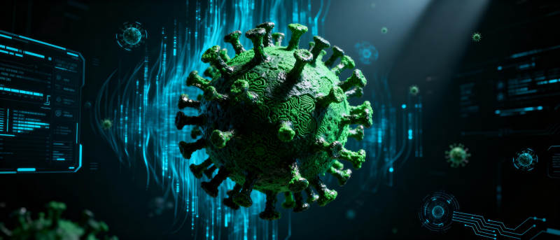 病毒微观世界图片