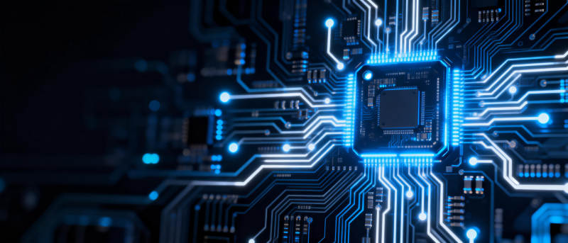 芯片电路光效图图片