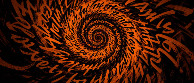 螺旋文字迷宫图片