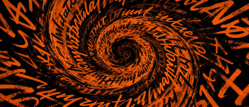 螺旋文字迷宫图片