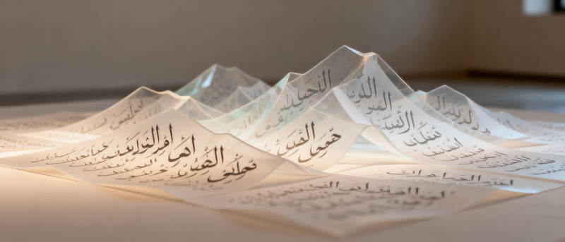 阿拉伯文山峦艺术图片