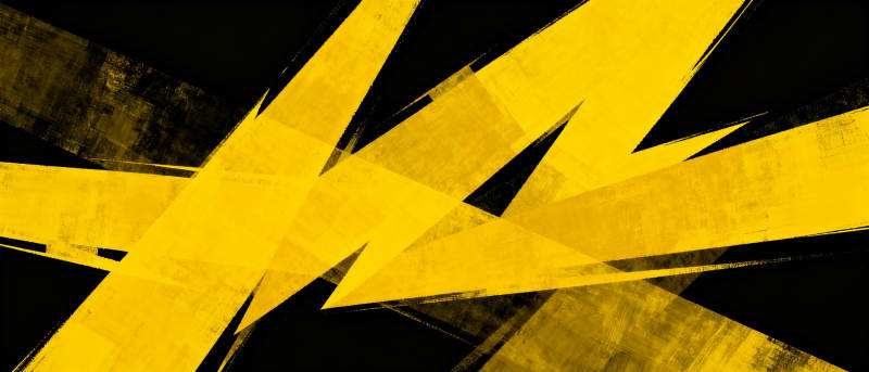 黄黑交错的几何图案图片