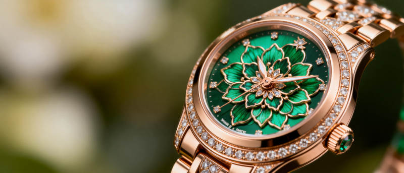 绿花腕表 璀璨夺目图片