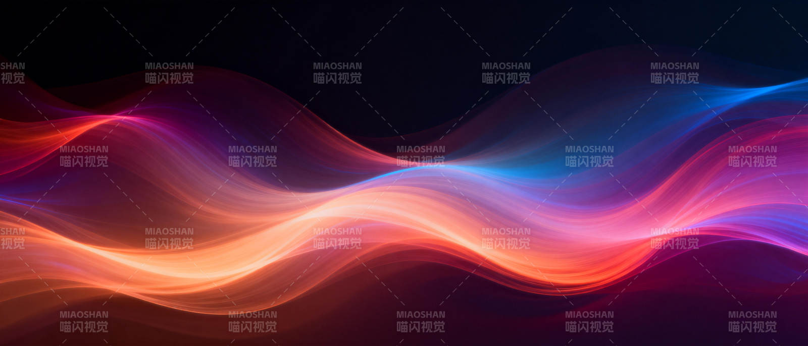 流光溢彩的波浪图片