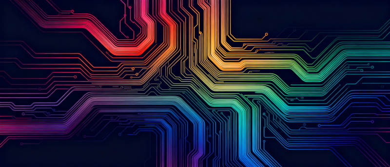 彩虹电路图图片