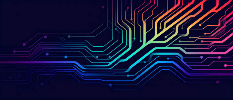 炫彩电路科技感图片