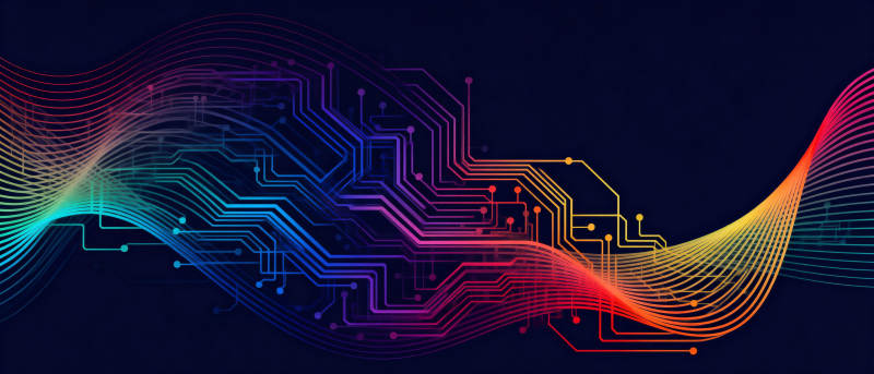 科技电路波纹图片