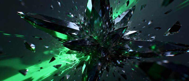 绿晶爆裂图片