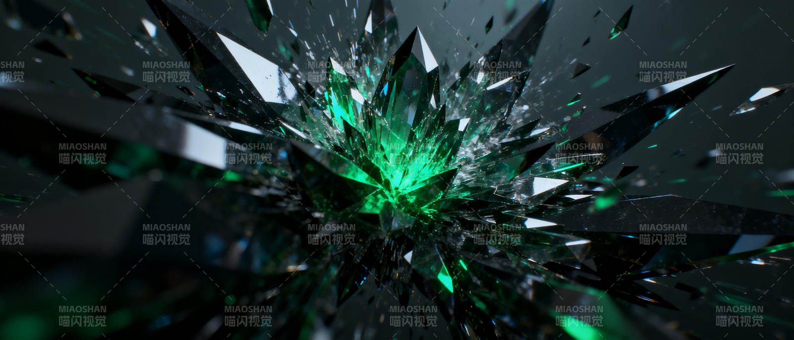 绿晶爆裂图片
