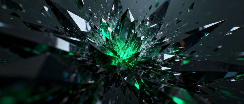 绿晶爆裂图片