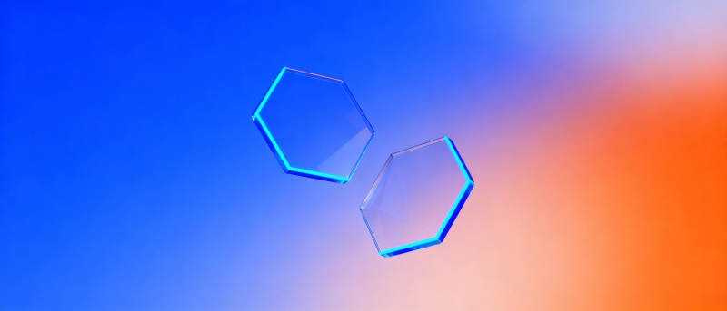 双六边形渐变背景图片