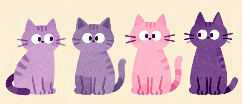 四只可爱猫咪图片