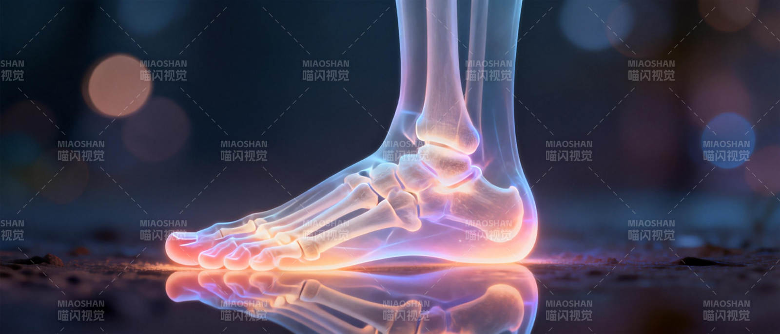 足骨透视图图片