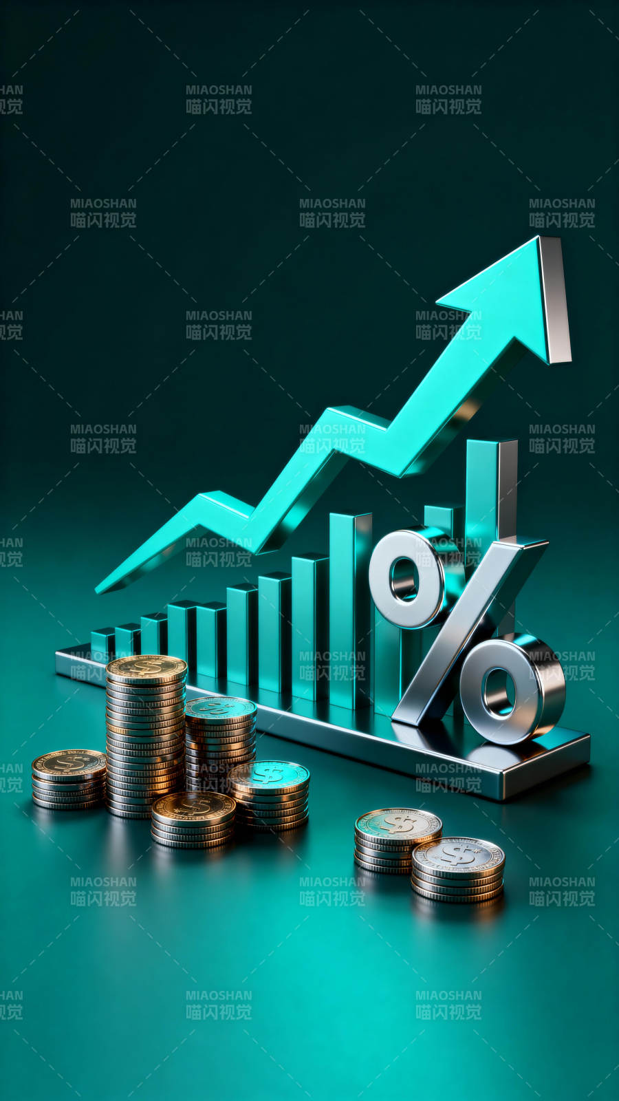 增长趋势与财富图片