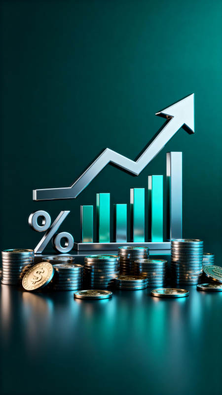 财富增长趋势图图片