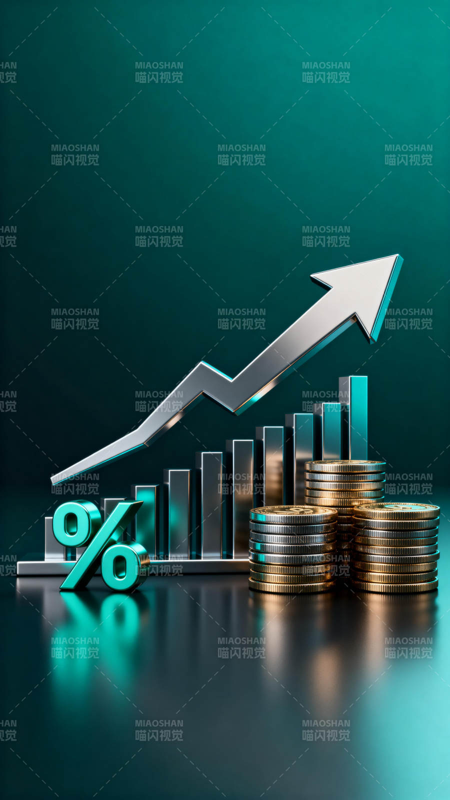 增长趋势与财富积累图片