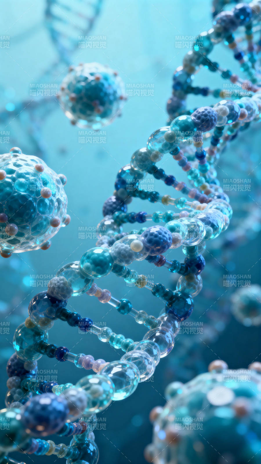 DNA双螺旋结构图片