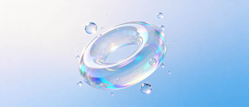 晶莹水环图片