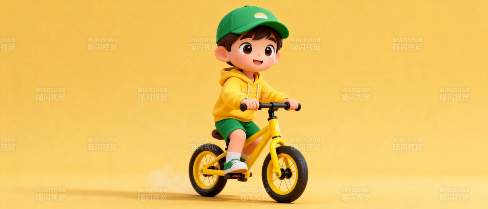 小骑手快乐骑行图片