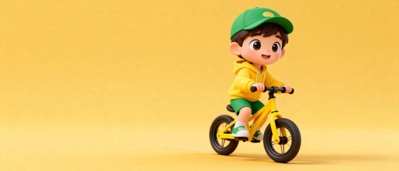 小骑手快乐骑行图片