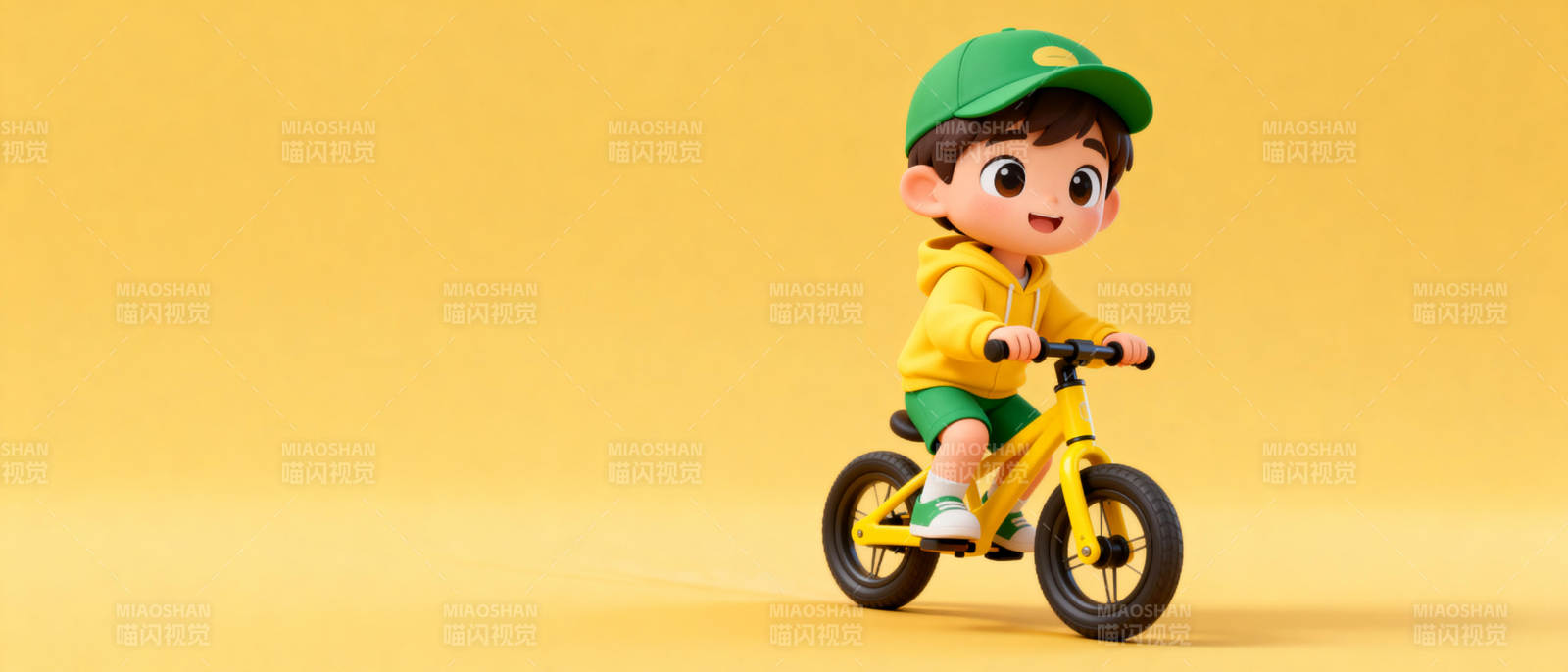 小骑手快乐骑行图片