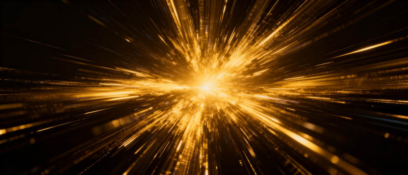 金色光芒爆发图片