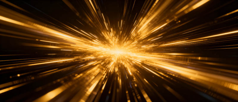 金色光芒爆发图片