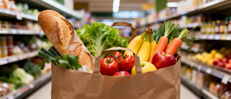 新鲜食材满载而归图片