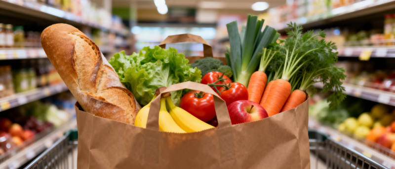 新鲜食材满载而归图片