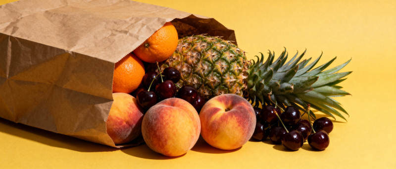 水果满袋鲜美图片